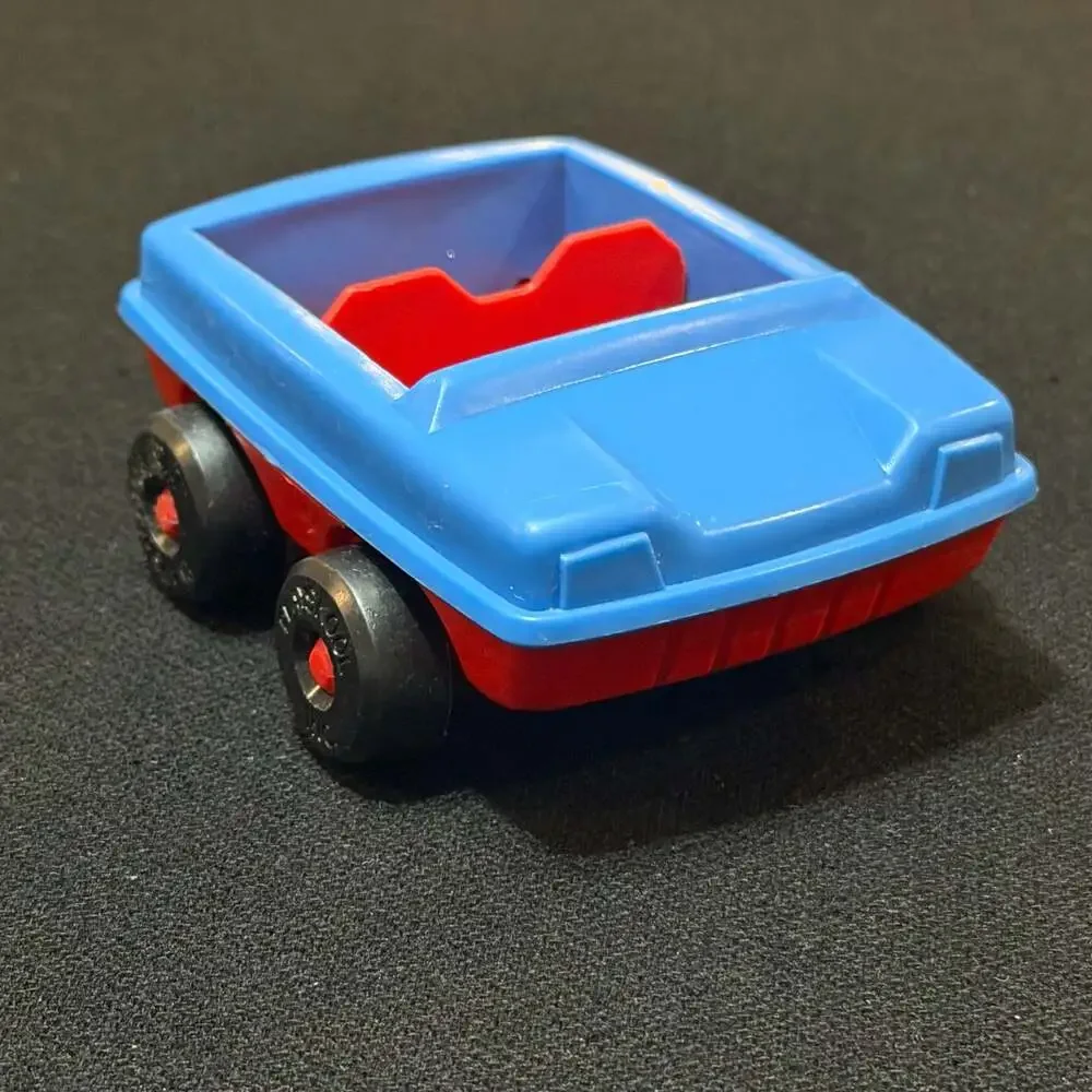 Vintage Playskool Familiar Places Blue Toy Car Item No. 480